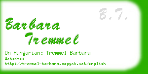 barbara tremmel business card